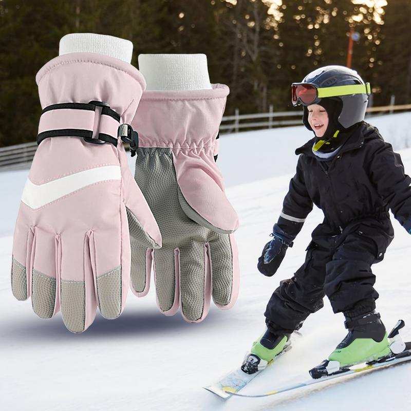 Winter Glove Insulated - Kinderhandschuhe, wasserdicht, isoliert, Snowboard-Handschuhe, verstellbare warme