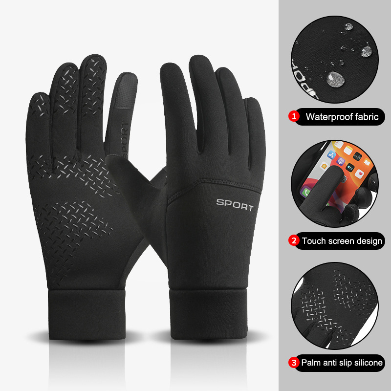 Magic Touch Glove - Neue Winter-Outdoor-Sport-Laufhandschuhe, warme Touchscreen-Fitness-Vollfingerhandschuhe für Herren,