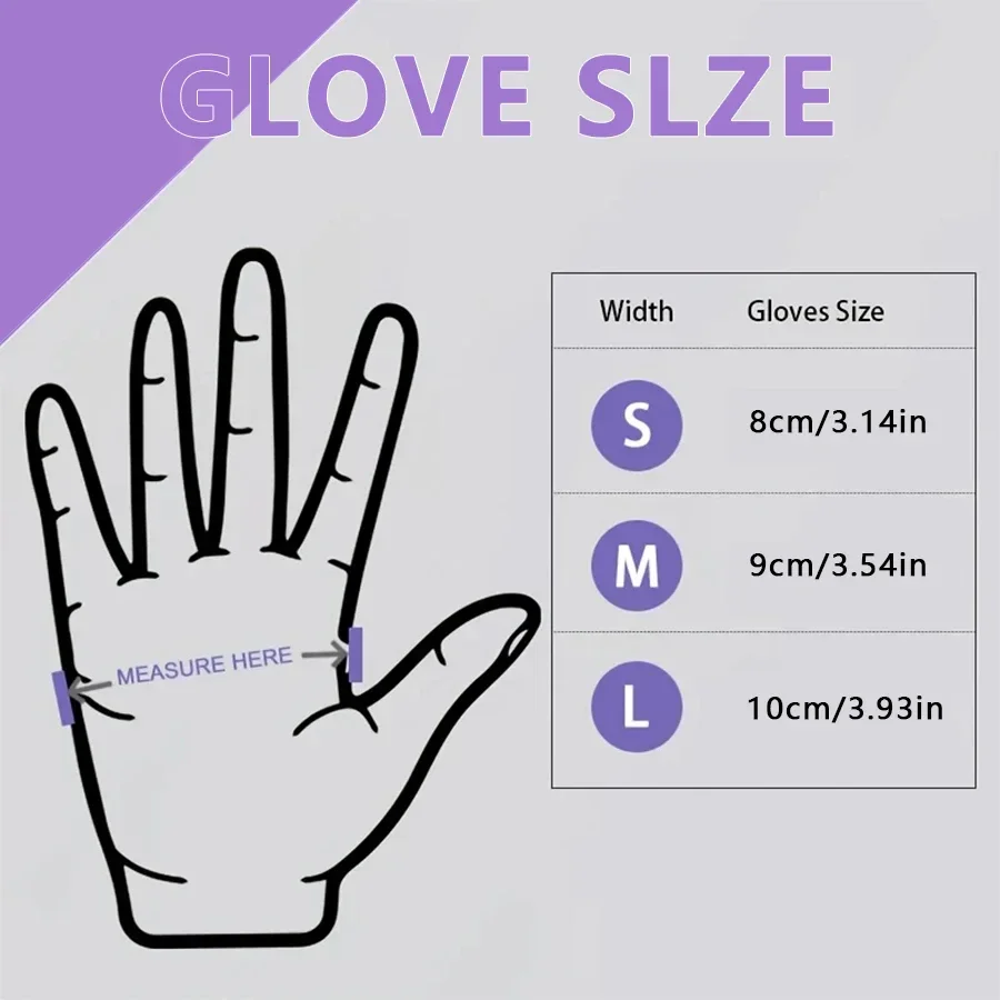 10/20/50/100 Stück lila Einweg – Nitrile Mechanic Glove Bewertung und Preis