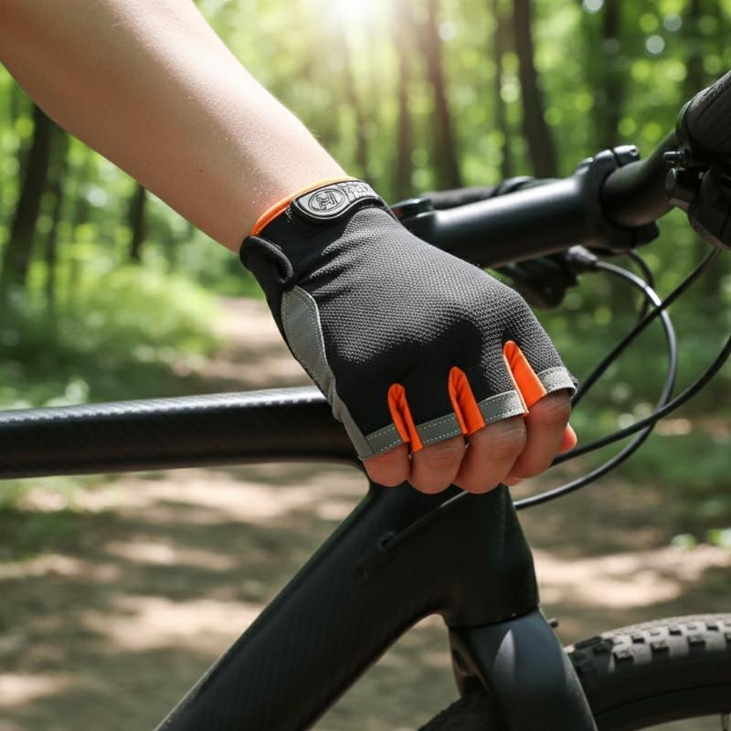1 Paar Halbfinger-Fahrradhands – Fingerless Glove Knit Bewertung und Preis