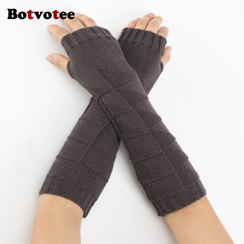 Botvotee Y2k Grob Gestrickte A – Fingerless Glove Knit Bewertung und Preis