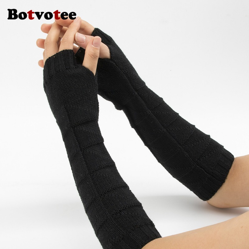 Botvotee Y2k Grob Gestrickte A – Fingerless Glove Knit Bewertung und Preis
