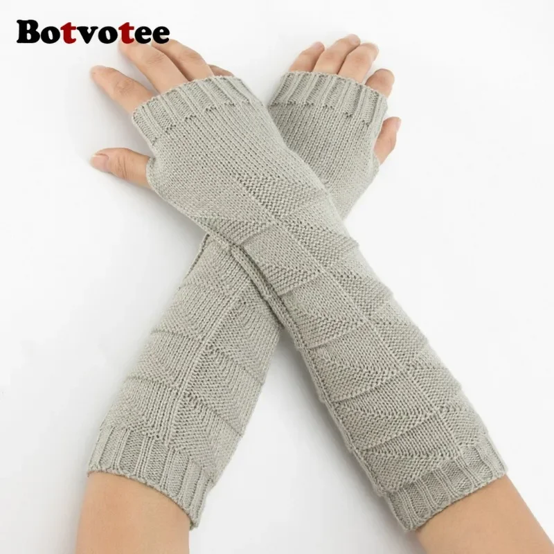 Botvotee Y2k Grob Gestrickte A – Fingerless Glove Knit Bewertung und Preis